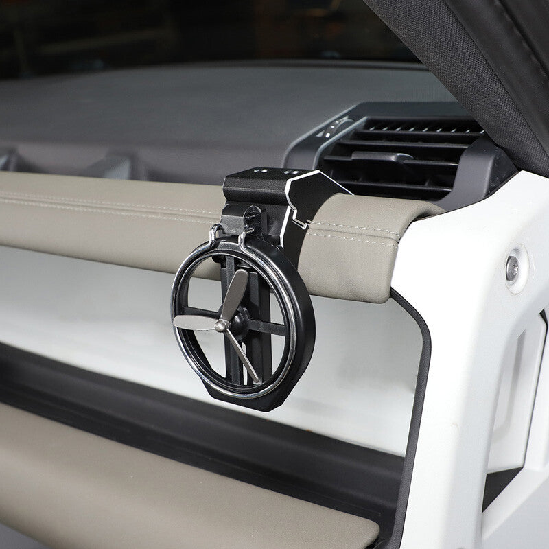 Black Mount Dashboard Alloy Cup Holders Fit For Land Rover Defender 110 20-21 2