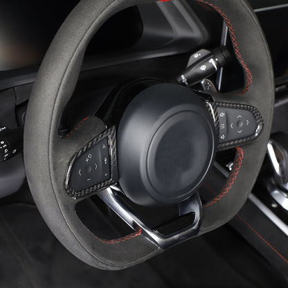 Real Carbon Fiber Steering Wheel Button Cover Trim For Lotus EMIRA 2021-25 US 13