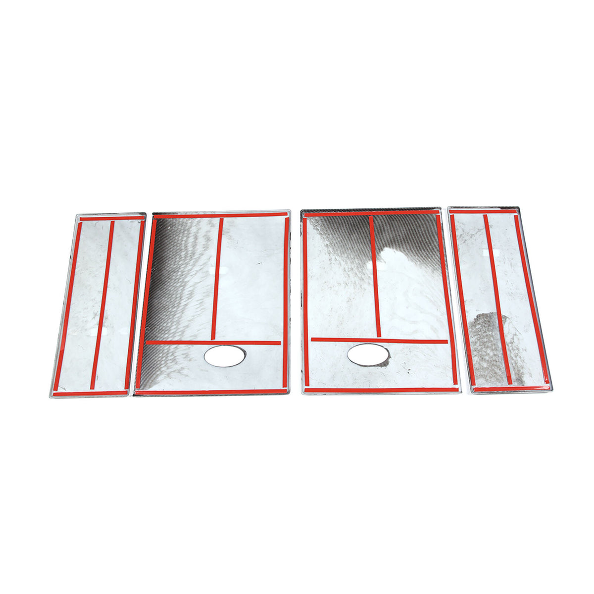 ABS Carbon fiber Rear Side Window Cover Panel Trim For LAND ROVER DEFENDER 20-24 16