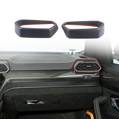 Matte Real Dry Carbon Fiber Side Air Outlet Trim For Lamborghini URUS 2018-23 1