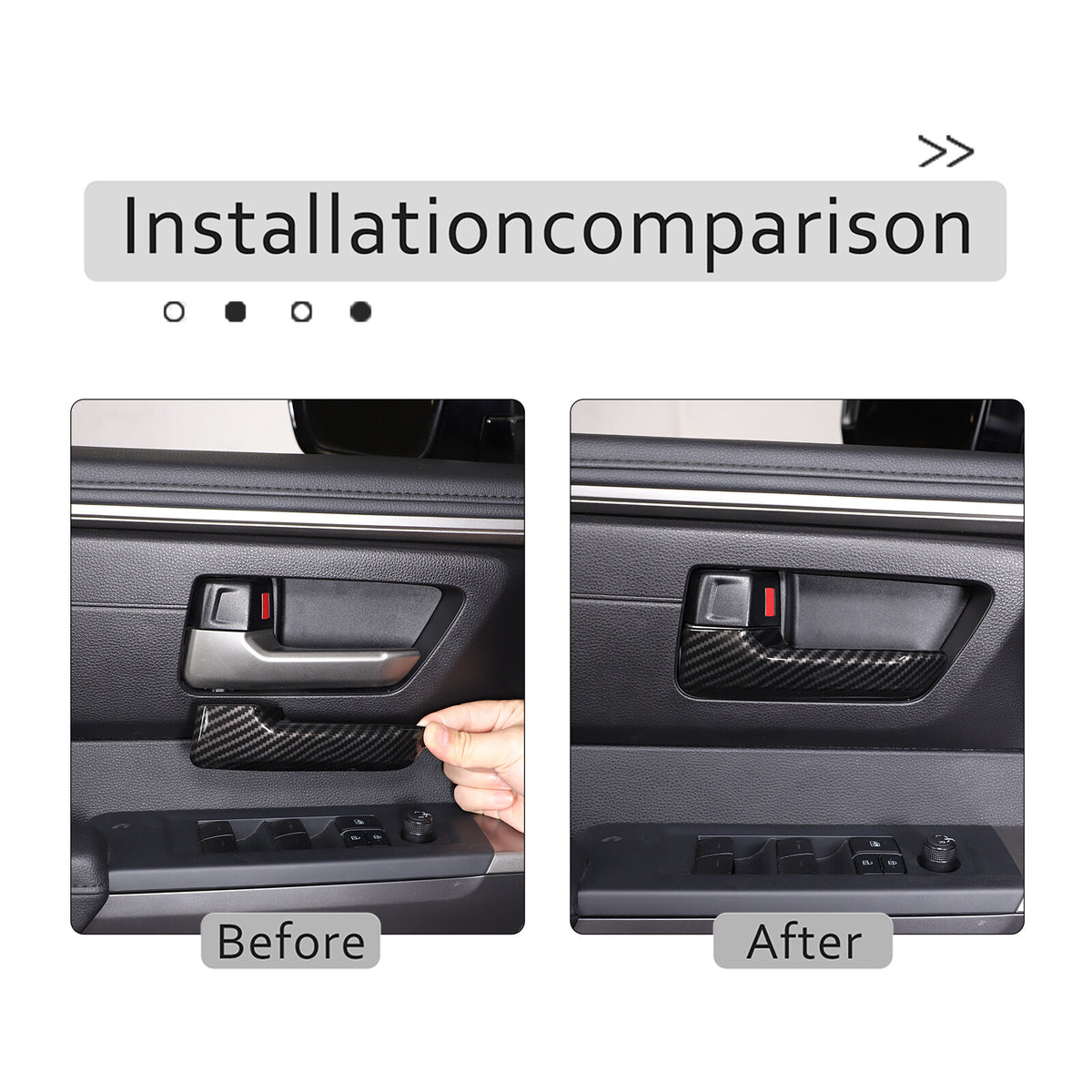 ABS Carbon Fiber Interior Set Cover Trim Kit For Toyota Tundra Sequoia SR 22+ - Styles 1-5 125