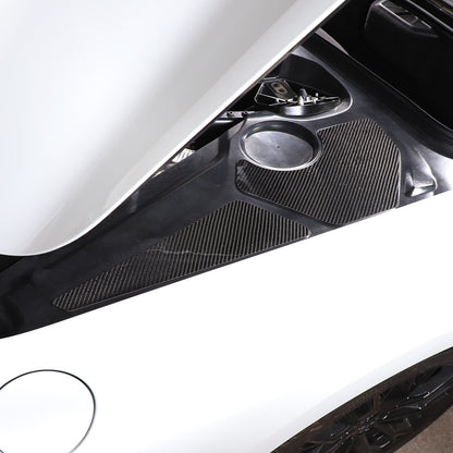 Carbon Fiber Car Engine Hood Compartment Panel Trim For Corvette C8 2020-2026 11