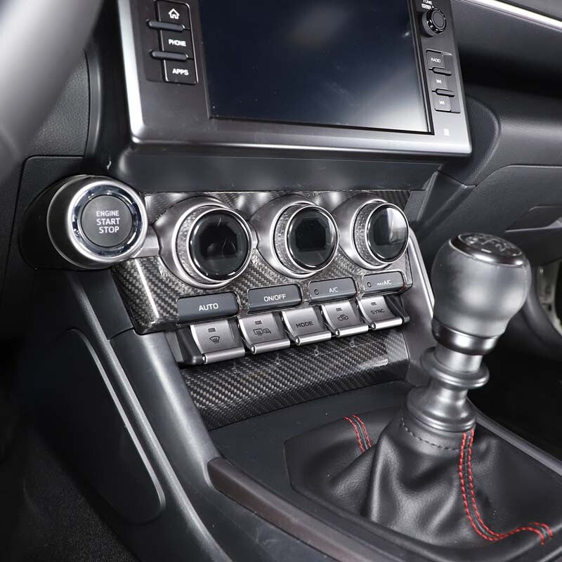Carbon Fiber Console Air condition Panel Trim For Toyota86 Subaru BRZ 2022 US 4