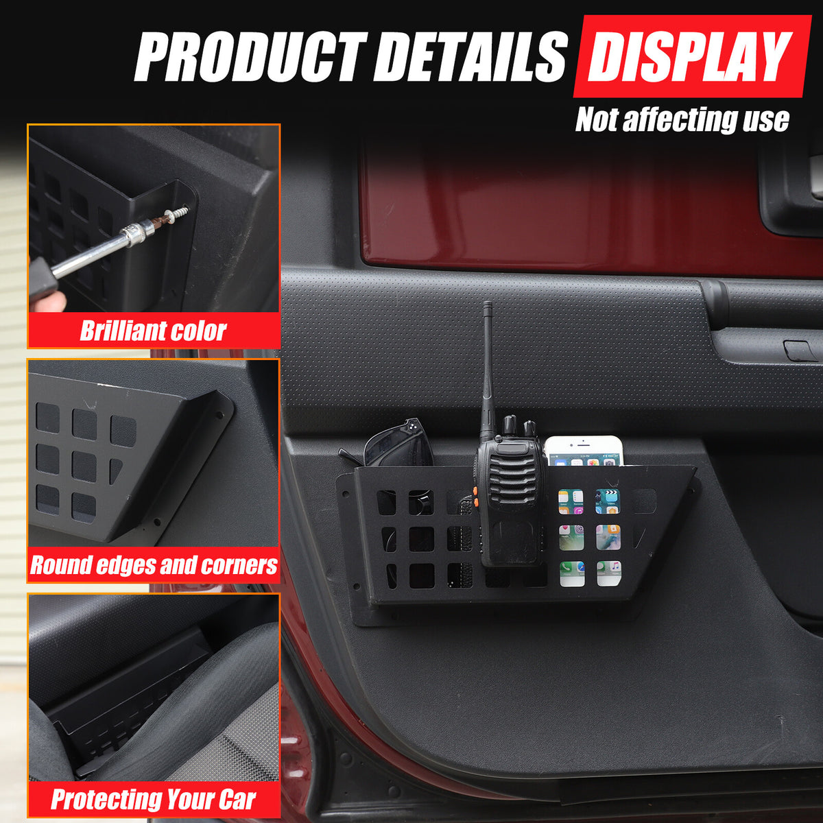 Car Rear Door Pocket Storage Box Organizer For Toyota FJ Cruiser 2007-2021 US 7