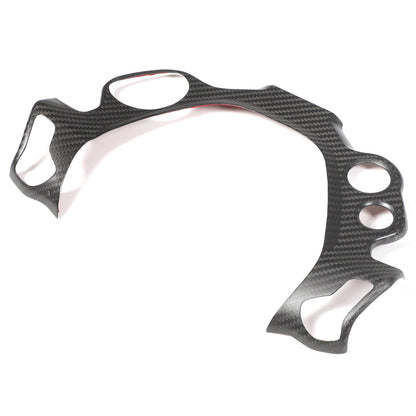 Matte Real Carbon Fiber Steering Wheel Button Trim For Ferrari 458 2011-2016 3