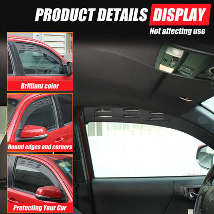 Alloy Rear Window Ventilation Louver Shutter Trim For Toyota Tacoma 16-22 US 9