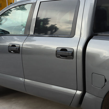4x Carbon ABS Exterior Door Handle Bowl Trim Cover For Nissan Titan 4 door 16-23 8