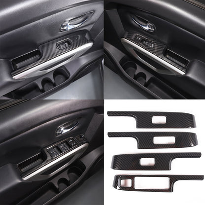 Center Console Interior Trim Cover Full Set Kit For Nissan Titan 4 door 2016-23 3
