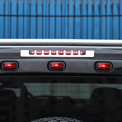 Silver Alloy 3rd High Mount Brake Light Trim Cover For Hummer H2 2003-2009 US 7
