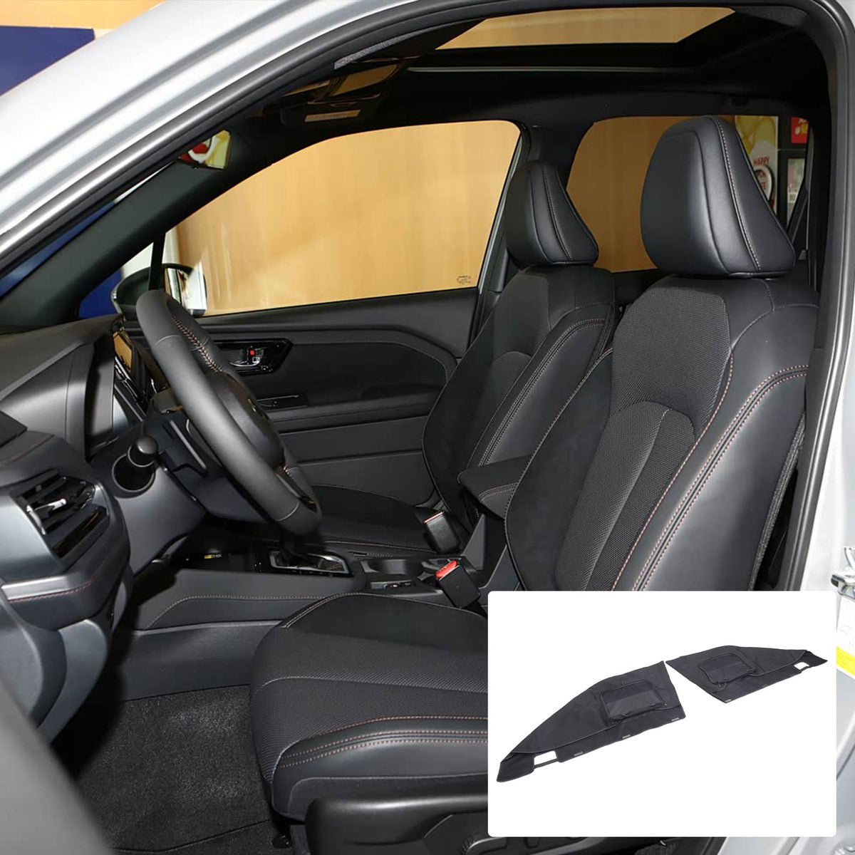 Front Door Window Sun Shade Visor Cover For Subaru Forester 2025-2026 3