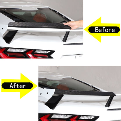 Real Carbon Fiber Full Exterior Set Decor Cover Trim Kit For Corvette C8 2020-26 88