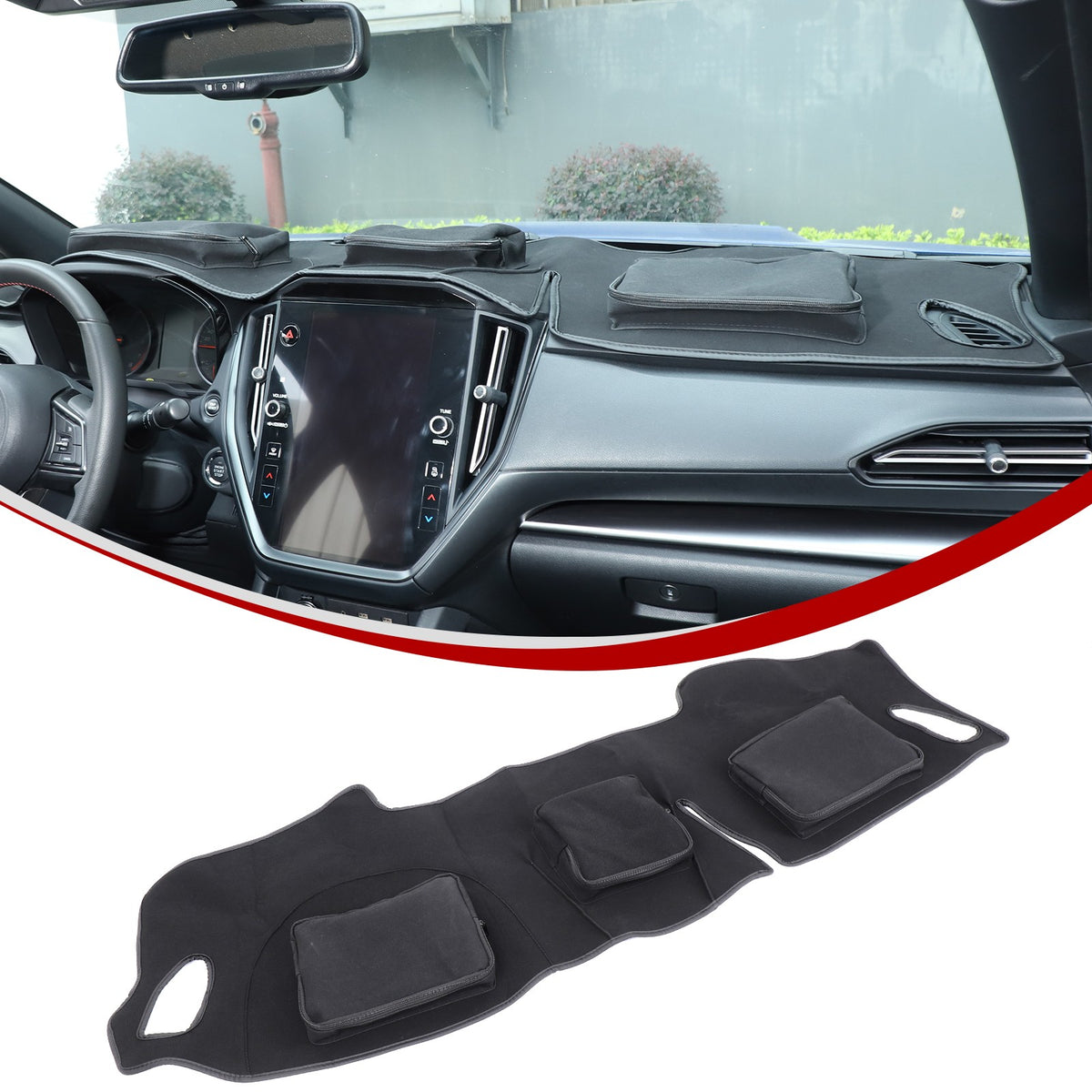 Interior Center Console Dashboard Storage Bag For Subaru WRX VB 22+ 17