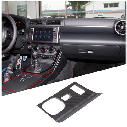 Matte Real Carbon Fiber Interior Center Trim Set For GR86/Subaru BRZ 2022+ 2