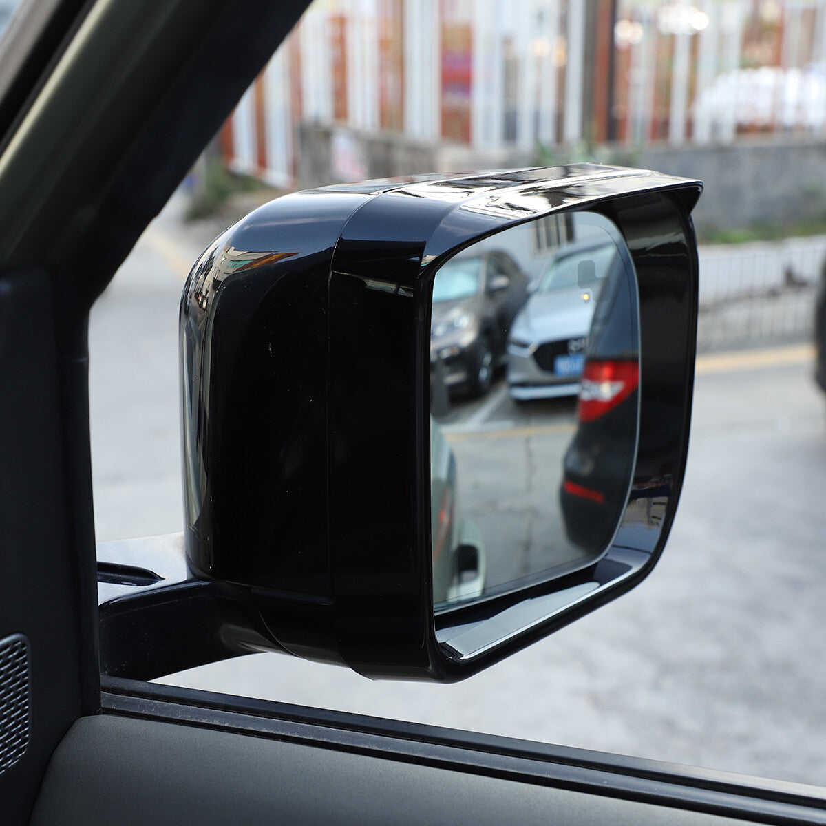 ABS Black Rear View Side Mirror Cover Trim For Land Rover Defender 2020-2022 9