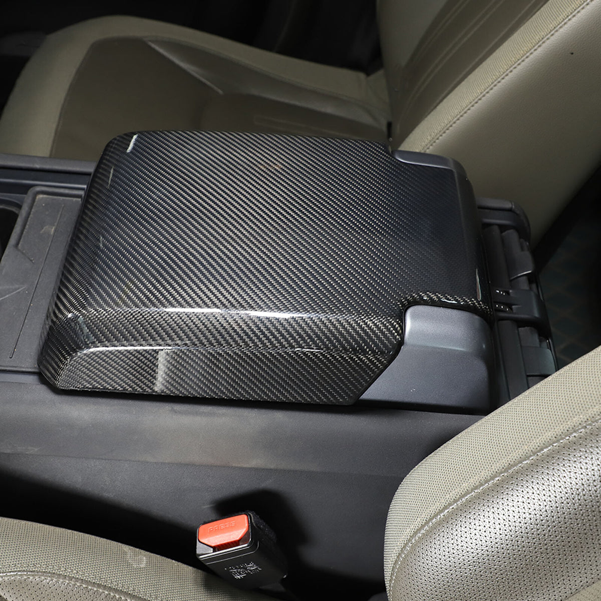 Real Carbon Fiber Center Console Armrest Box Cover For LR Defender 90 110 20-24 8