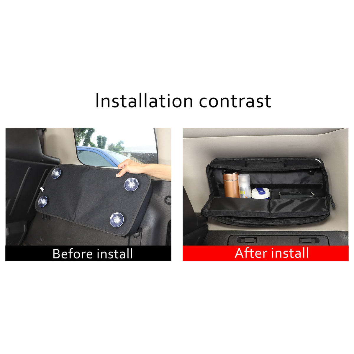 Car Trunk Right Side Window Storage Bag Tool Bag For Hummer H3 2005-2009 5