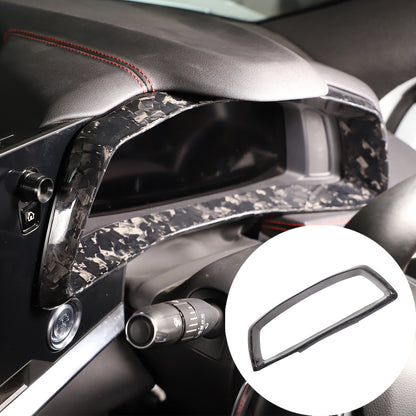 Forged Carbon Fiber Dashboard Speedmeter Panel Trim Cover For C8 Corvette 20-25 11