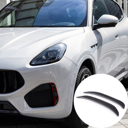 Real Carbon Fiber Front Fog Light Trim Strip Cover For Maserati Grecale 2022-23 3