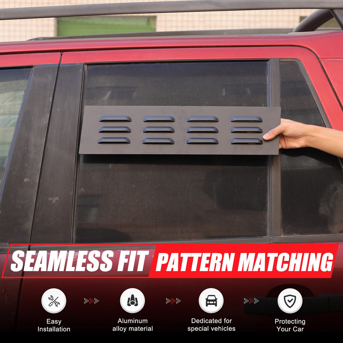 Rear Door Window Louver Air Vent Panel Trim Cover For LR Freelander 2 L359 07-15 5