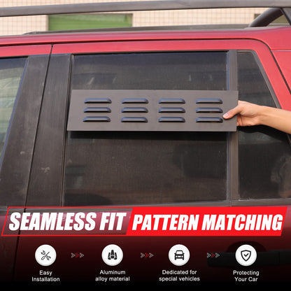 Rear Door Window Louver Air Vent Panel Trim Cover For LR Freelander 2 L359 07-15 5