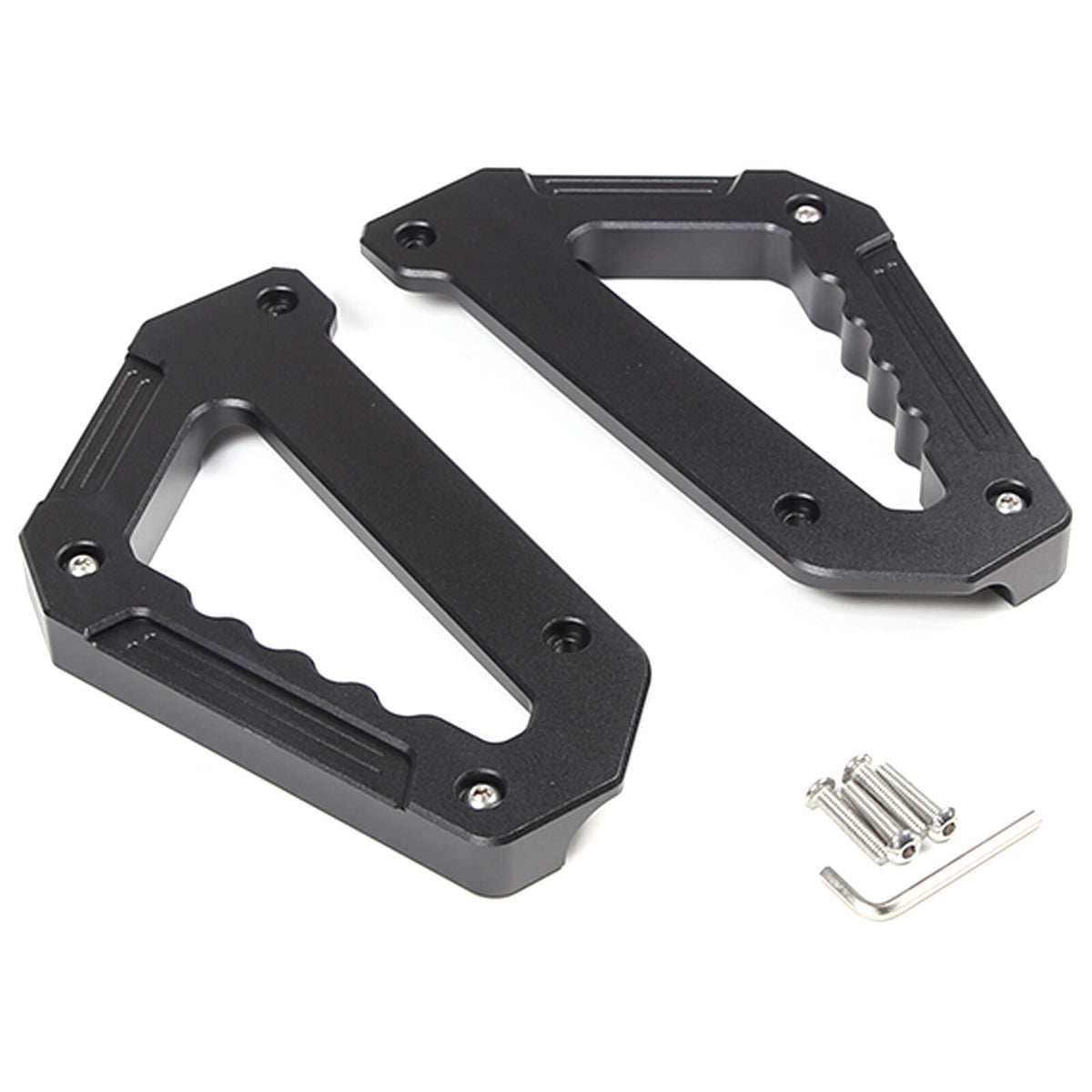 Black Alloy Door Pull Handle Armrest Panel Cover trim For LR Defender 2020-24 19