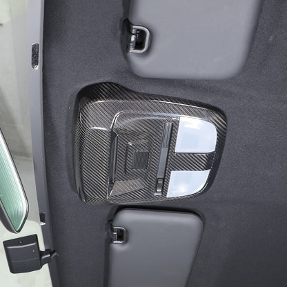 Real Carbon Fiber Reading Light Lamp Frame Cover Trim For Subaru 2022-2023 5