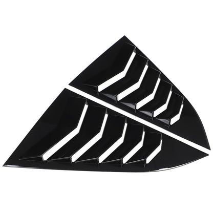 Piano Black Rear Window Triangle Louver Shutter Trim For Nissan 400Z Z34 21+ US 3