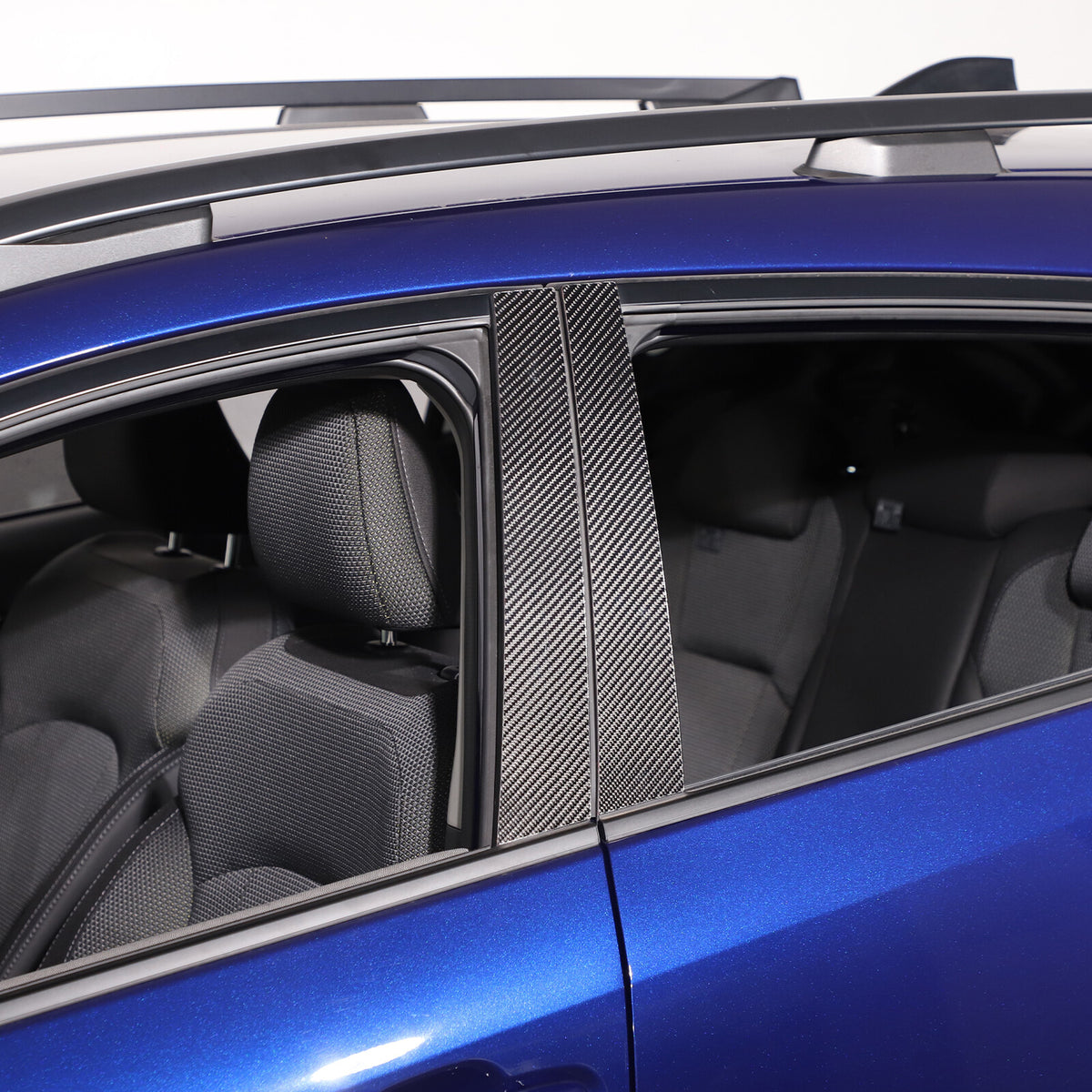 Real Carbon Fiber B-Pillar Panel Decal Trim For Subaru Crosstrek GU 2024+ 23