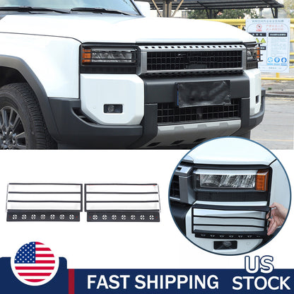 Front Headlight protection net cover trim For Toyota Land Cruiser LC250 24+ US 1