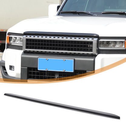 Glossy Black Front Grille Upper Engine Hood Trim For Toyota Land Cruiser LC250 7