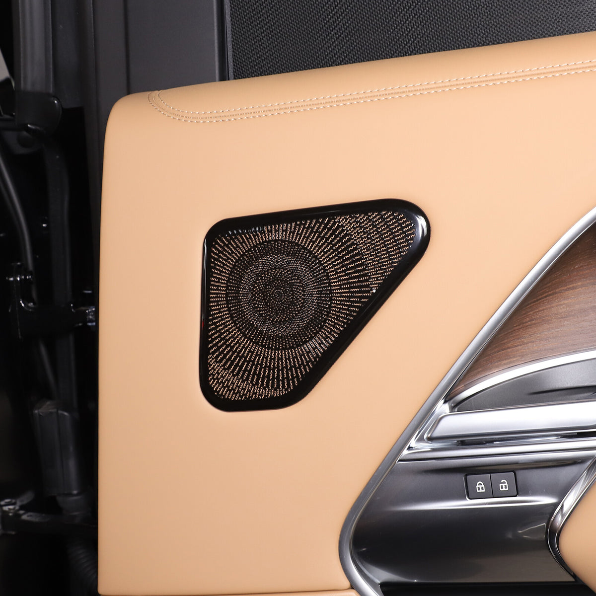 6PCS Black Stainless Door Speaker Trim Cover For LR Range Rover Vogue 2023 6