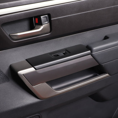 Matte Black ABS Interior Decoration Cover Trim Kit For Toyota Tundra 2022-26 US - Variants 26-29 43