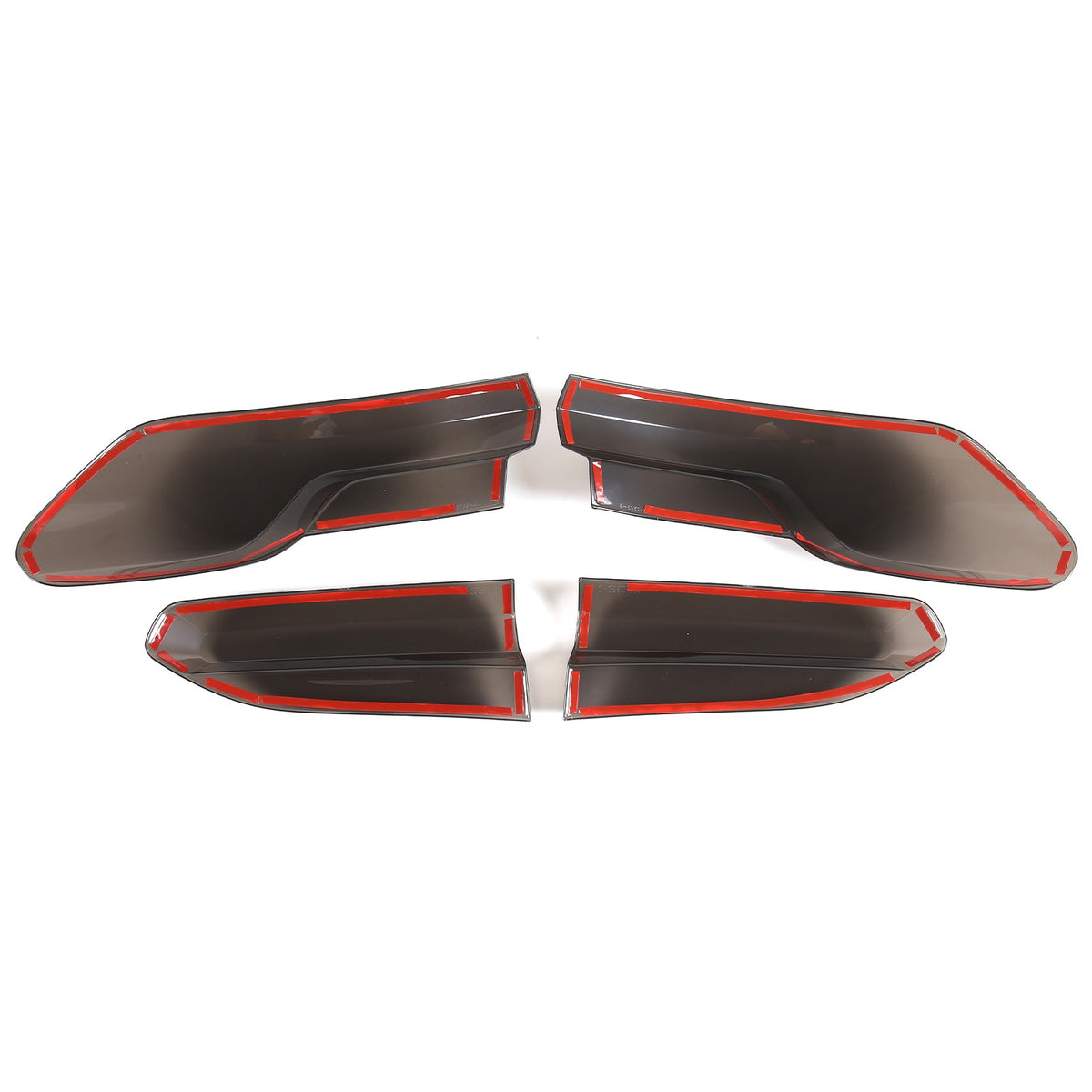 Smoked Black Rear Tail Light Guard Cover Trim Bezels For BMW X4 X4M G02 F98 19+ 7