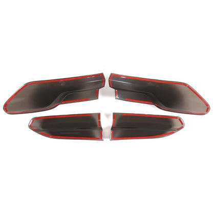 Smoked Black Rear Tail Light Guard Cover Trim Bezels For BMW X4 X4M G02 F98 19+ 7