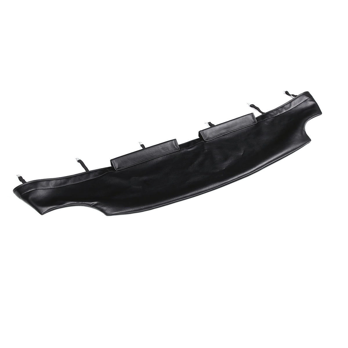 PU Leather Car Bonnet Hood Bra Wind & Bug Deflectors For Fiat 500 2007-2024 13