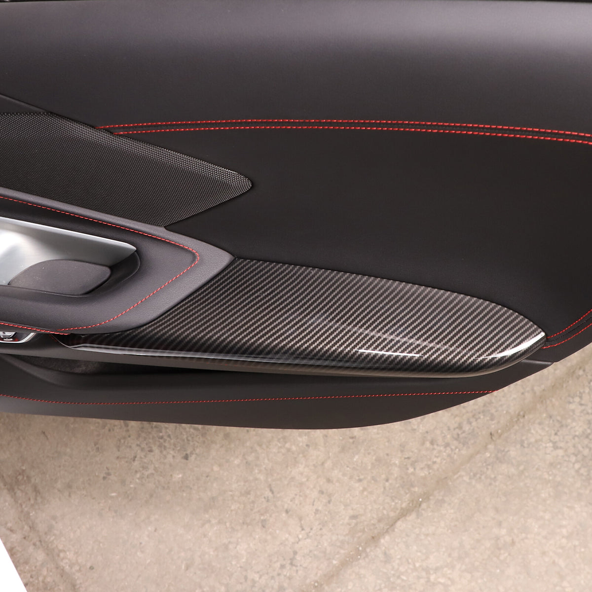 Carbon Fiber ABS Interior Full Decor Cover Trim Kit For Corvette C8 2020-2025 - Styles 26-30 25