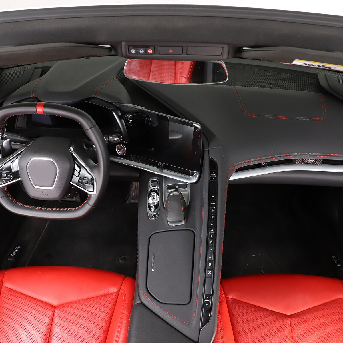 Carbon Fiber ABS Interior Full Decor Cover Trim Kit For Corvette C8 2020-2025 - Styles 26-30 70