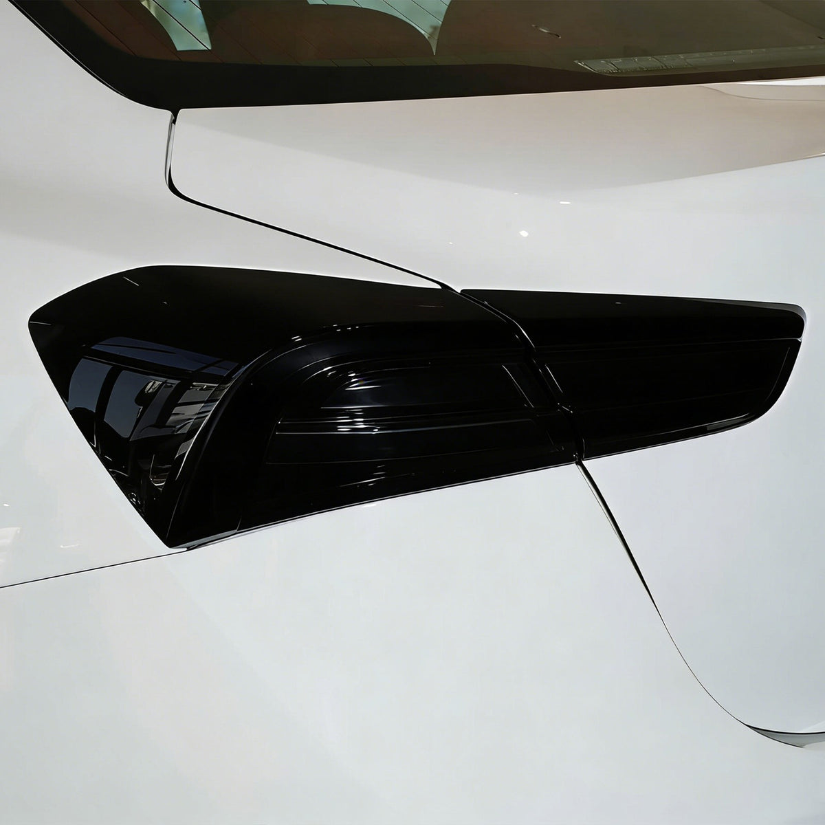 Smoked Rear Tail Light Guard Cover Trim For Maserati Ghibli 2021-24 US 11