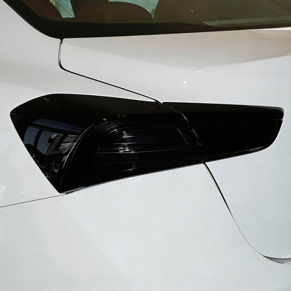 Smoked Rear Tail Light Guard Cover Trim For Maserati Ghibli 2021-24 US 11