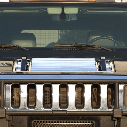 Glossy Piano Black Front Bumper Exterior Trim Cover Set For Hummer H2 2003-2009 - Styles 1-5 55