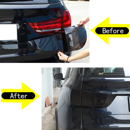 4PCS Smoke Blackout Tail Light Lamp Decoration Cover Trim For BMW X5 2014-2018 4