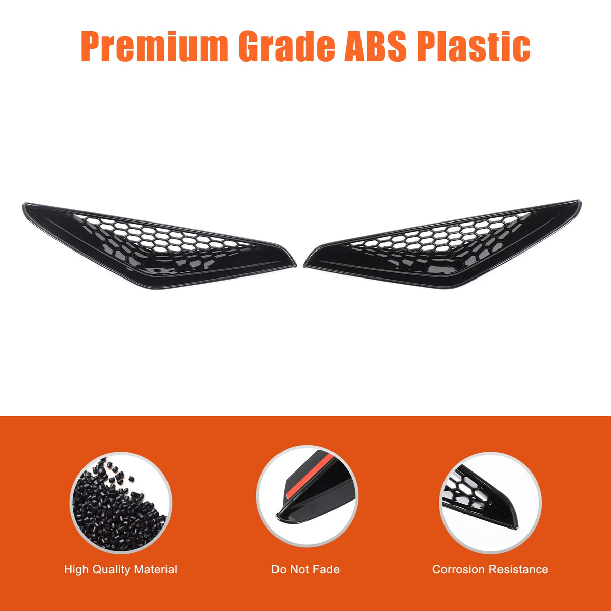 Glossy Piano Black Front Bumper Side Air Vent Grille Trim For BMW iX i20 2022-24 18
