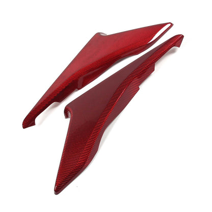 Red Real Carbon Fiber Interior Door Armrest Panel Trim Cover for Corvette C8 20+ 5
