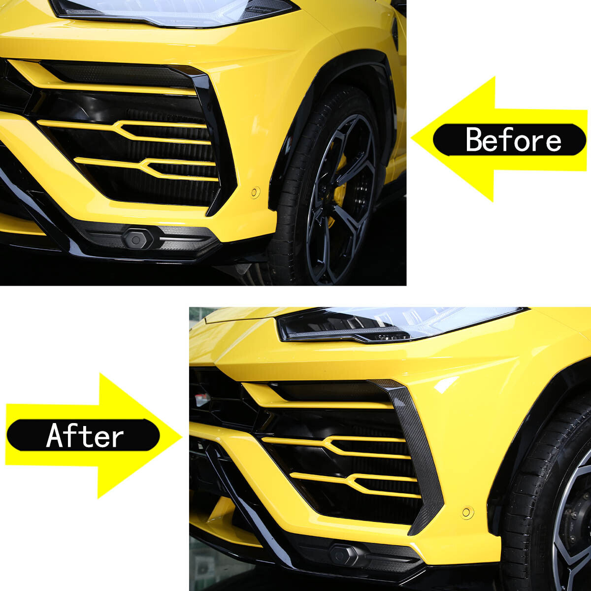 Real Carbon Fiber Exterior Decor Accessorie Trim For Lamborghini Urus 2018-21 26