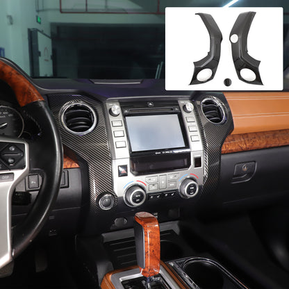 For Toyota Tundra 2014-2021 ABS Carbon Interior Side Air Vent Outlet Covers 23