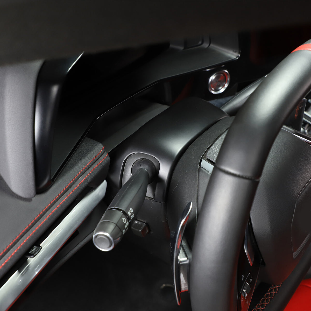 Matte Black ABS Full Interior Set Cover Trim Kit For Corvette C8 2020-25 - Styles 16-20 16