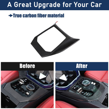 Real Carbon Fiber Center Console Gear Shift Panel Trim For BMW X3 G45 2025+ 20