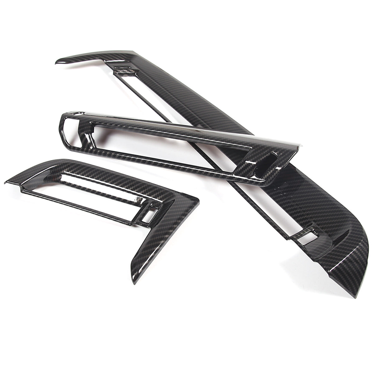 ABS Carbon fiber Center Console air outlet frame Trim For BMW X1 U11 2023-24 10