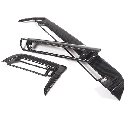 ABS Carbon fiber Center Console air outlet frame Trim For BMW X1 U11 2023-24 10