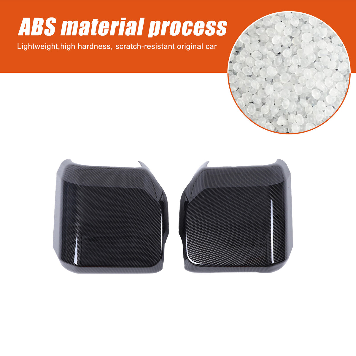 ABS Carbon Fiber Review Mirror Cover Trim For Lexus GX GX550 2024-2025 9